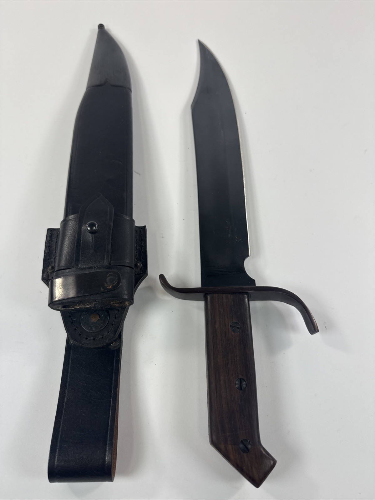 Cold Steel 1917 Frontier Fixed Bowie Knife 12.25″ 1085 Steel Blade – Wood Handle