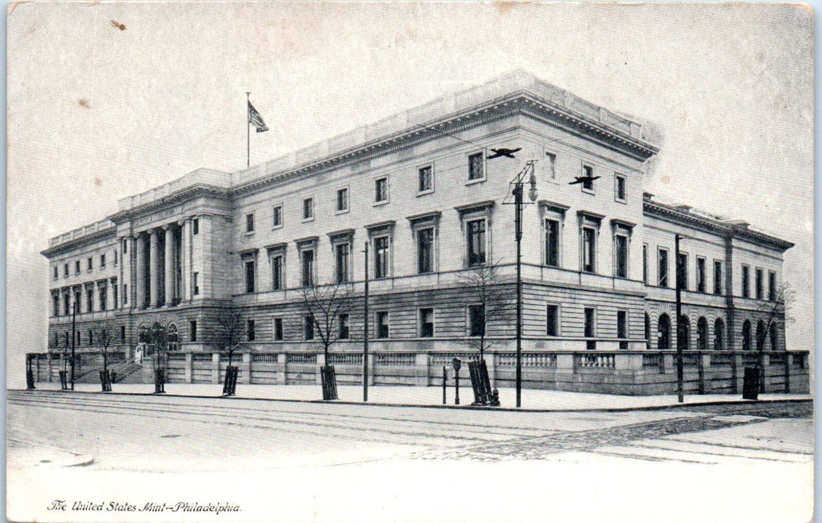 The United States Mint, Philadelphia, Pennsylvania Early 1900s Postcard