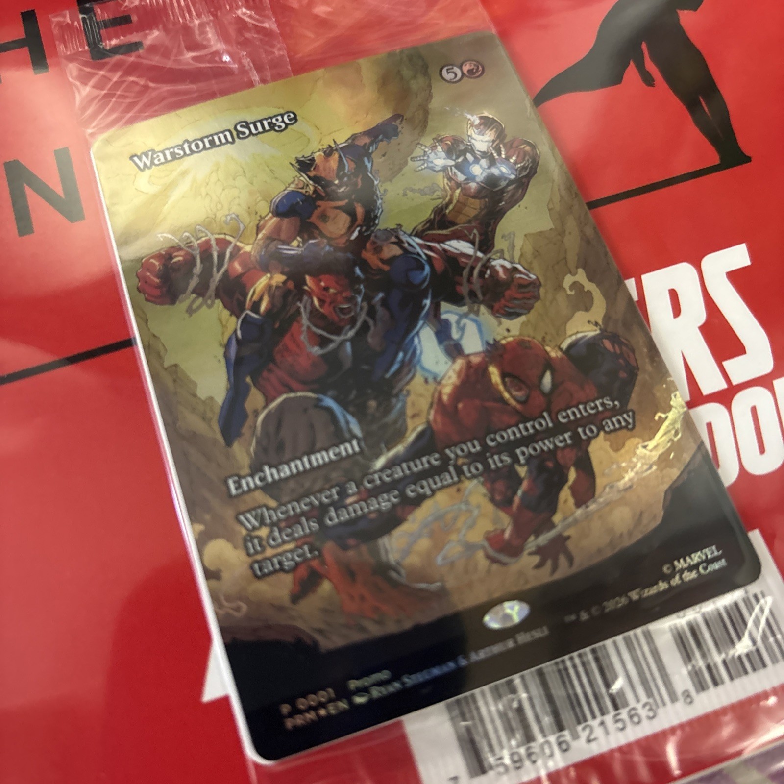 Avengers: Armageddon Comic Bundle Lot + 3 Sealed Warstorm Surge Mtg Promo Cards