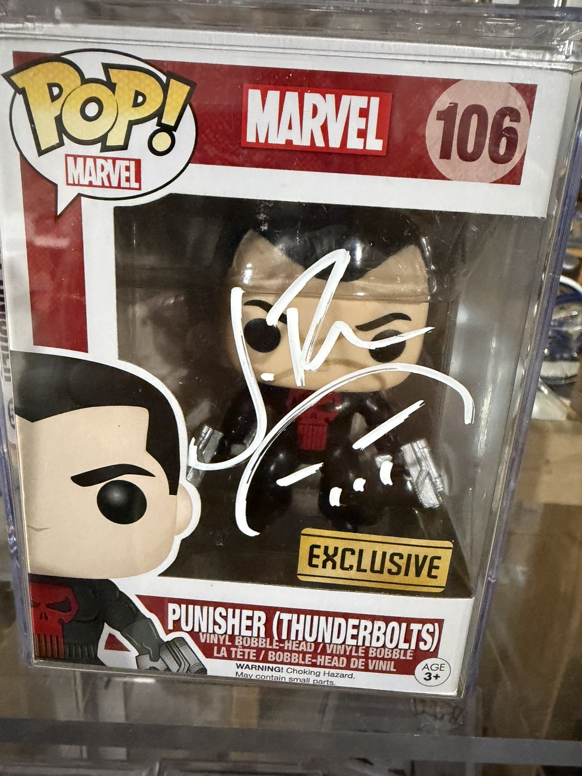 JON BERNTHAL PUNISHER MARVEL #106 SIGNED AUTOGRAPHED FUNKO POP COA JSA