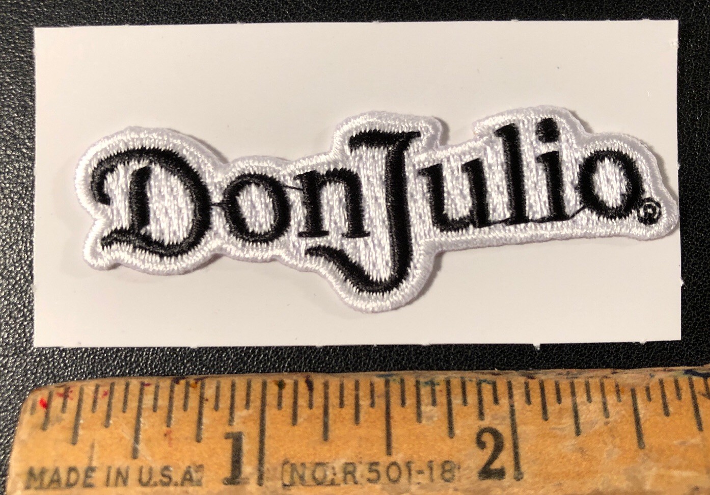 Don Julio Tequila Distillery Liquor Embroidered Logo Patch 2.5” x 1”
