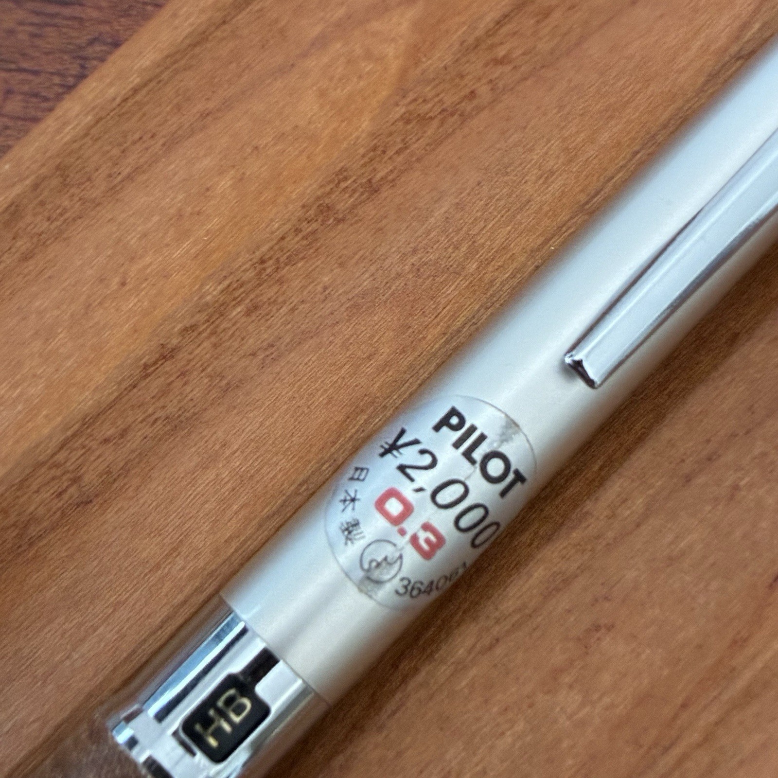 Pilot H-2083 Mechanical Drafting Pencil Wood Grip 0.3 MM Made in Japan