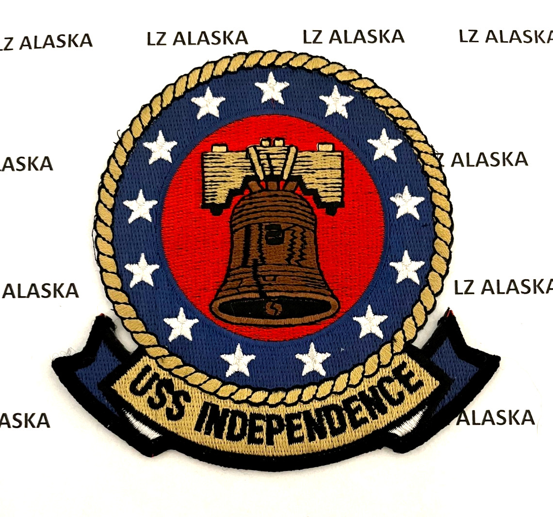 US NAVY AIRCRAFT CARRIER USS INDEPENDENCE CV-62 4 1/2 INCH SHIPS PATCH N4