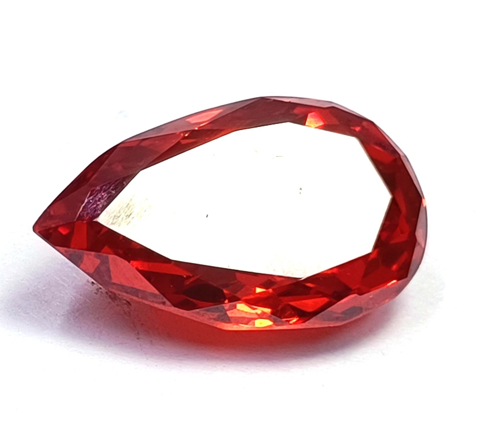 33.50 Ct Natural Orange Sapphire Pear Shape IGL Certified Loose Gemstone 5AOO