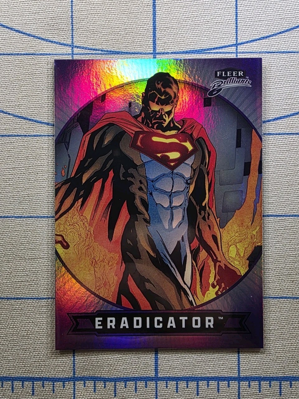 Fleer Brilliants Superman – Eradicator #68 Purple Parallel – DC Comics Card