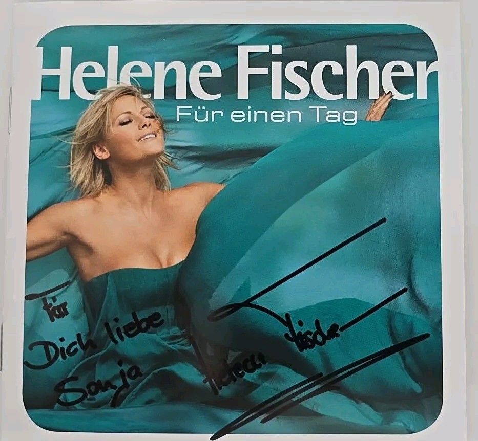 Helene Fischer CD autograph original signed autograph signed double CD