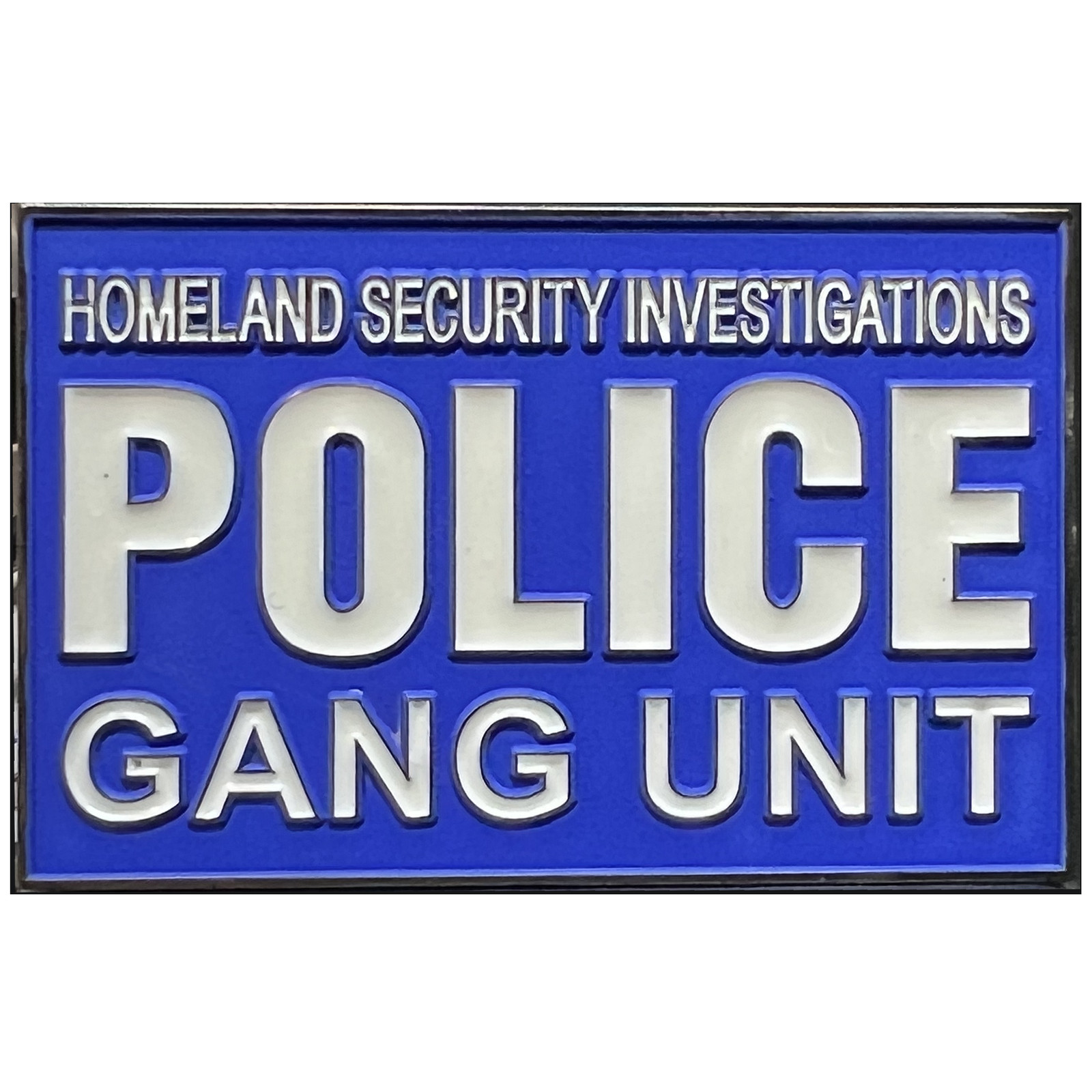 EL11-003 HSI Special Agent Police Gang Unit Challenge Coin Blue Line American Fl