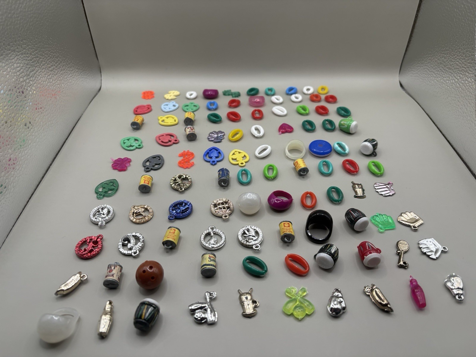 Lot Of 100 PCs Vintage Cracker Jack Charm Prizes Toys Mixed 60s