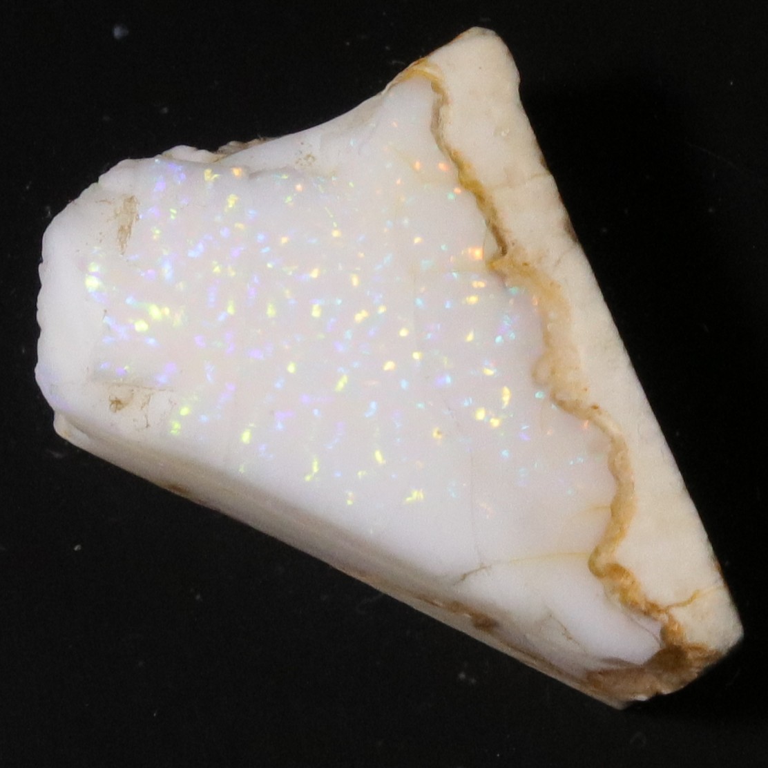 29 ct Spencer Idaho Opal – Multi-color Pinfire Seam – Natural Matrix Rub