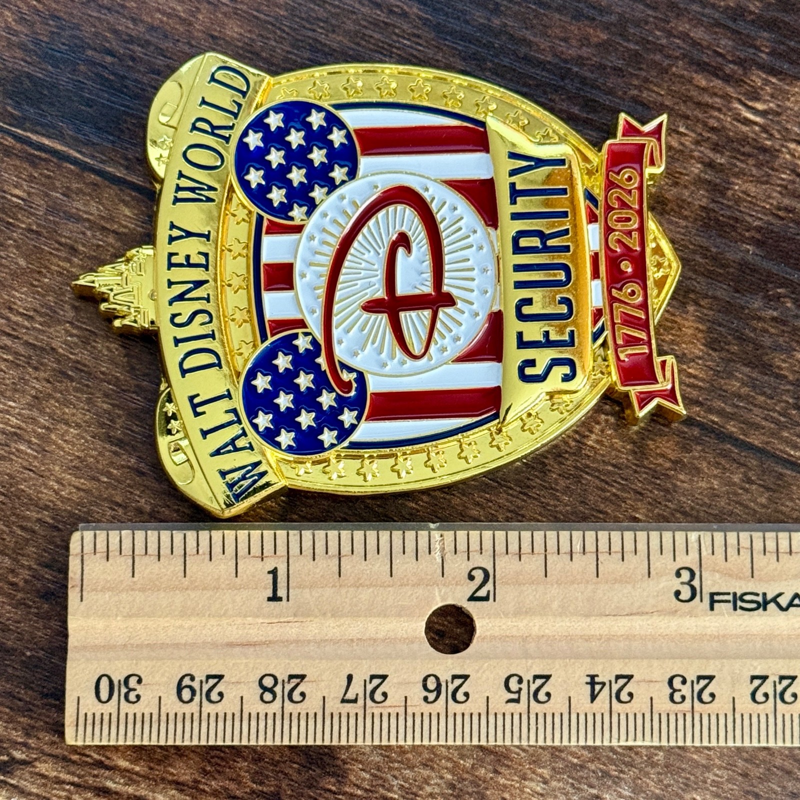 Walt Disney World Security 250th Anniversary USA American 4th Challenge Coin