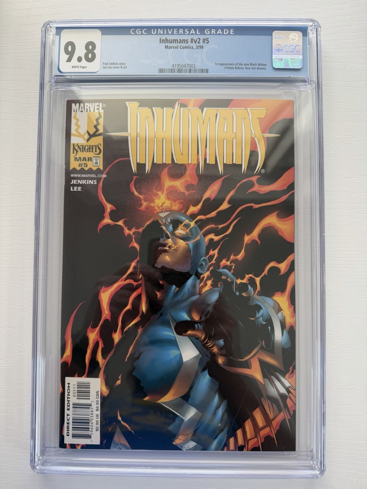 Inhumans v2 #5 CGC 9.8 1st App. of Yelena Belova (Black Widow) 1999 Marvel MINT