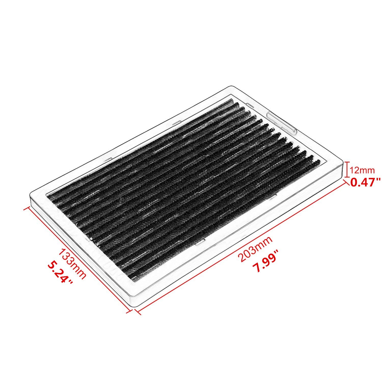 High Performance Washable Air Filter for Kawasaki 250-300 Series 2008-2015