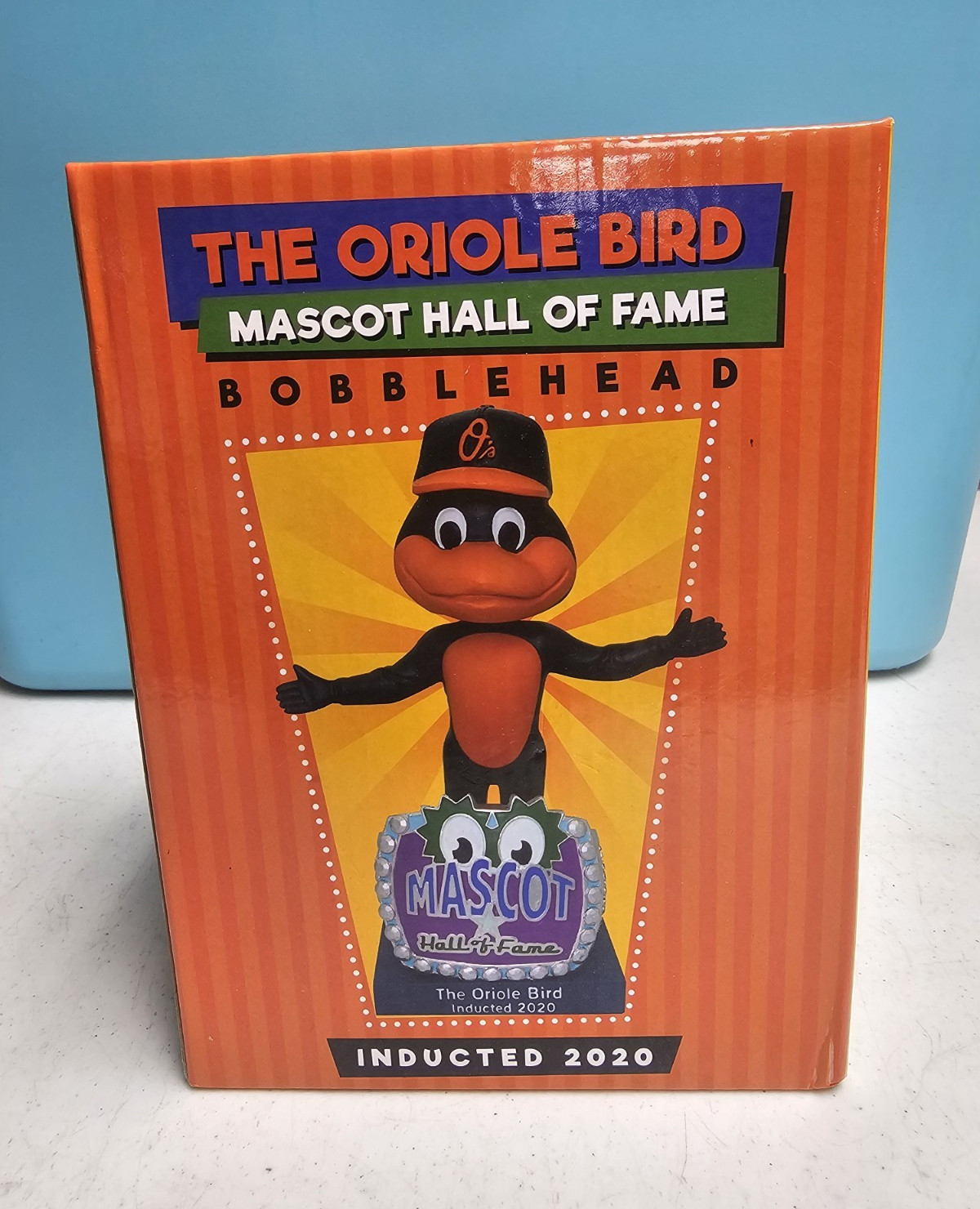 Mascot Hall of Fame The Oriole Bird MLB Baseball Bobblehead 2020 Orange/Black