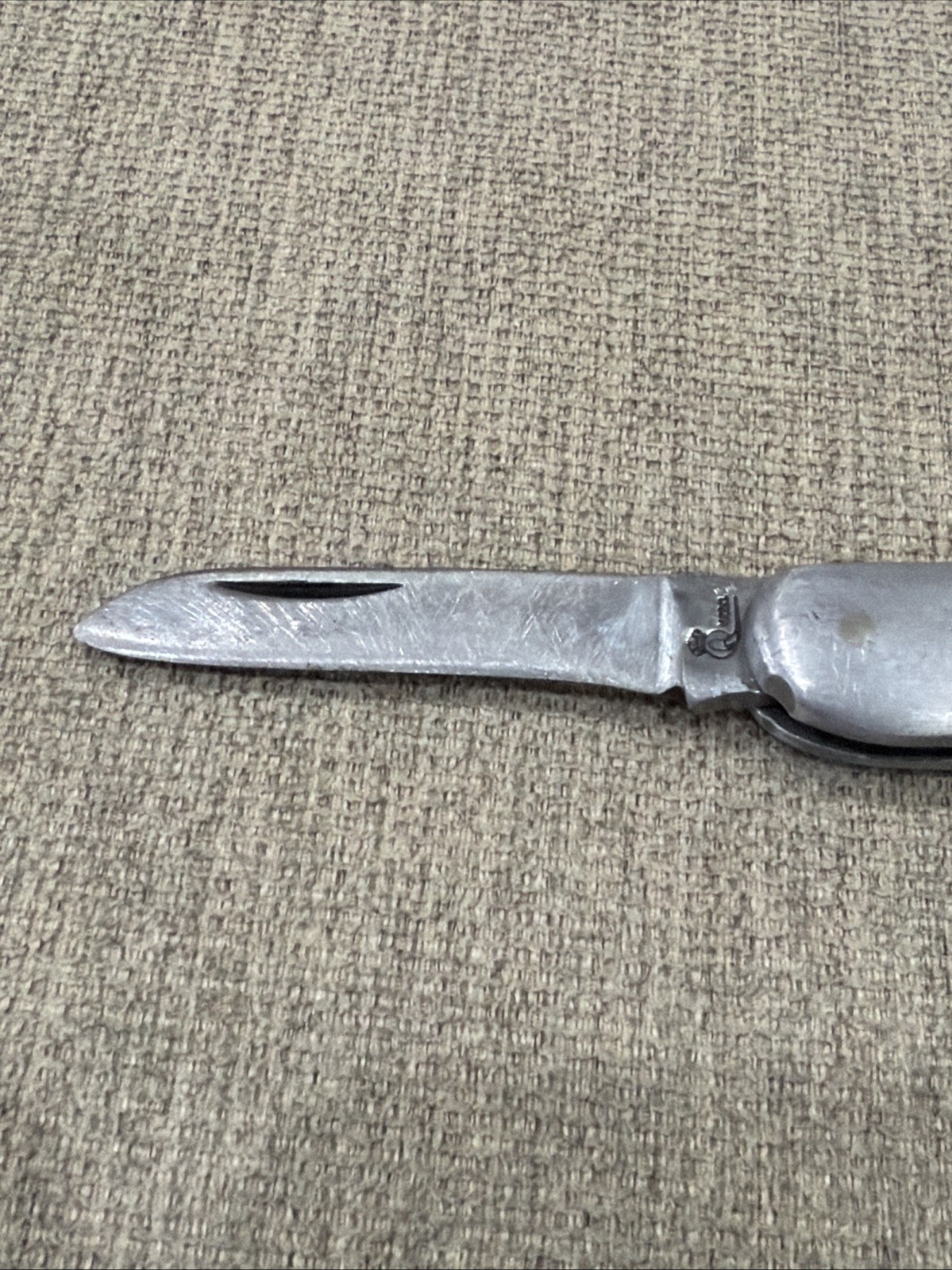 Queen Single Blade Barlow Style Slipjoint Pocketknife Black And Silver