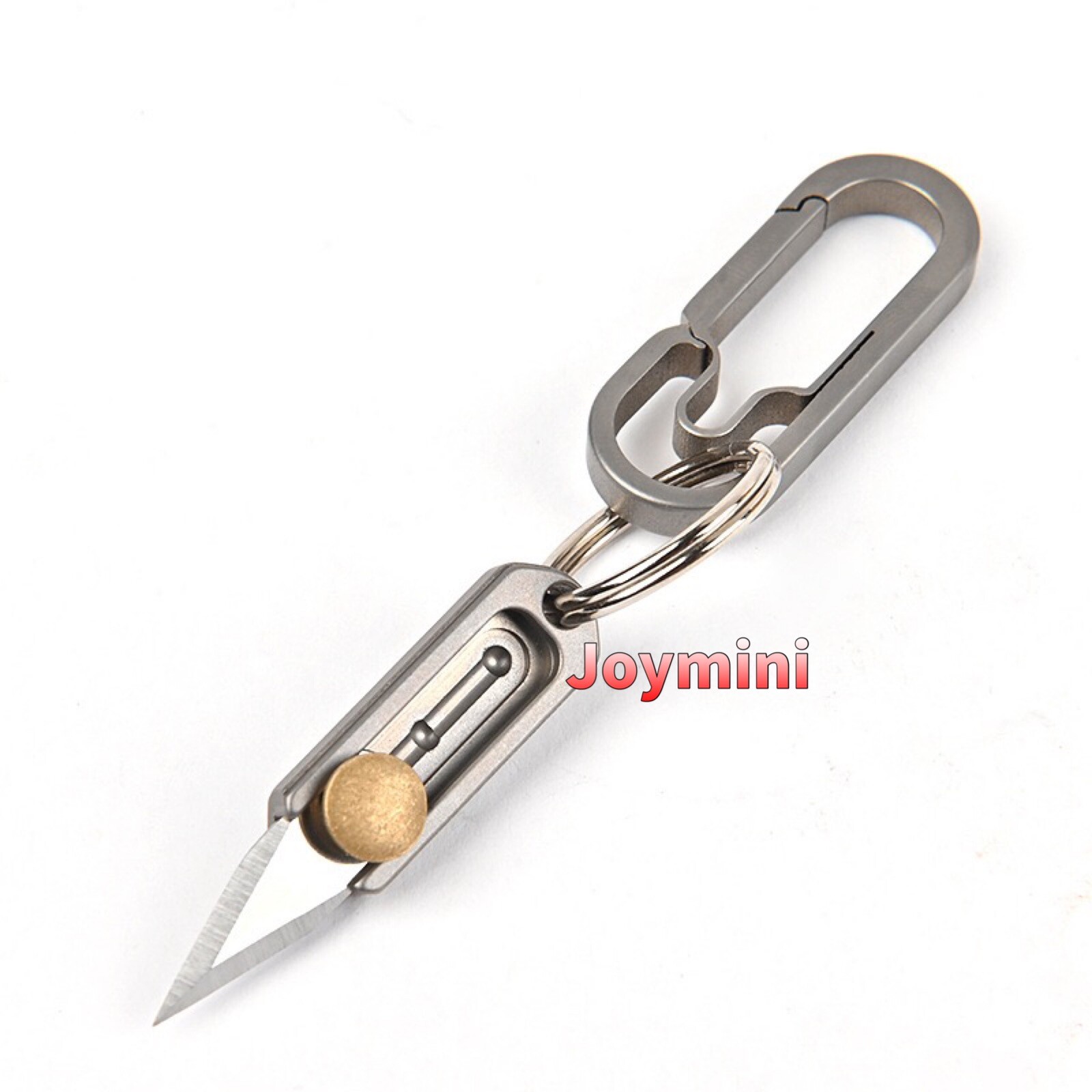 Miniature Tiny Real Working Smallest Pocket Titanium Alloys Knife Keychain Gift