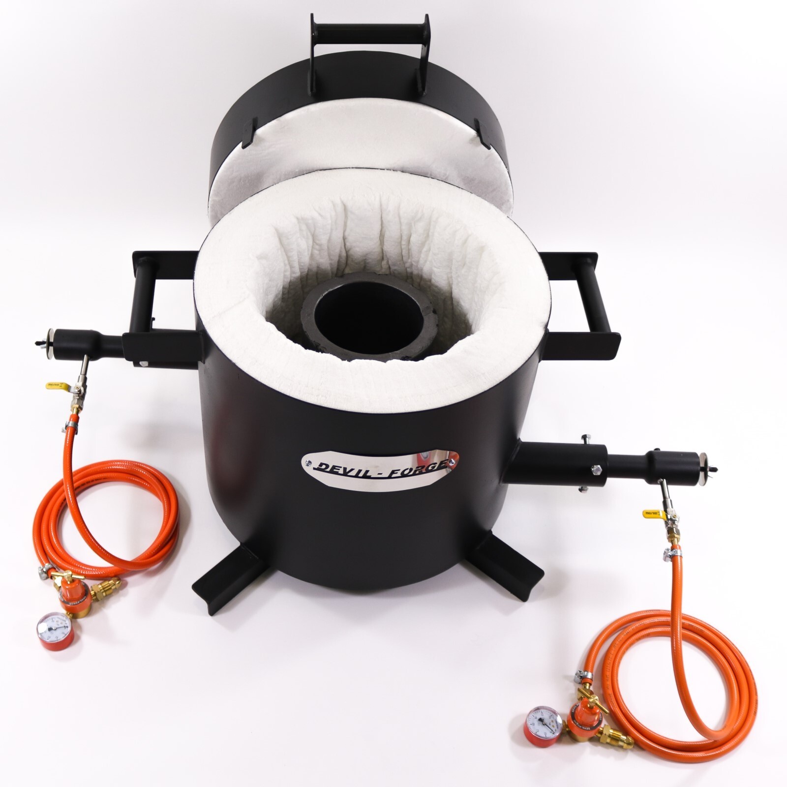 DEVIL-FORGE FB3Hb–20KG Gas Propane Melting Furnace Forge Burner +Crucible USA