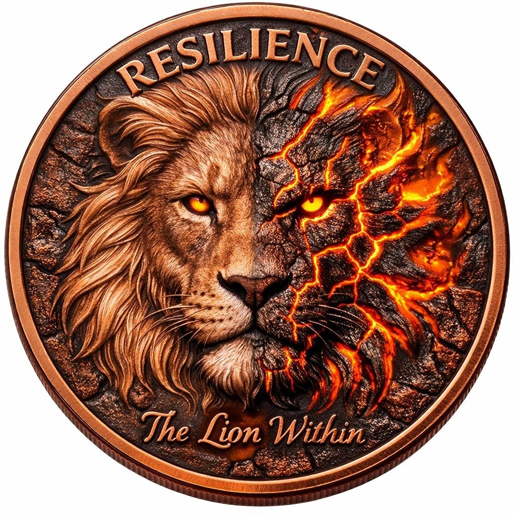 2026 Resilience – The Lion Within 1 oz .999 Copper Round (2,000 Mintage) INSTOCK