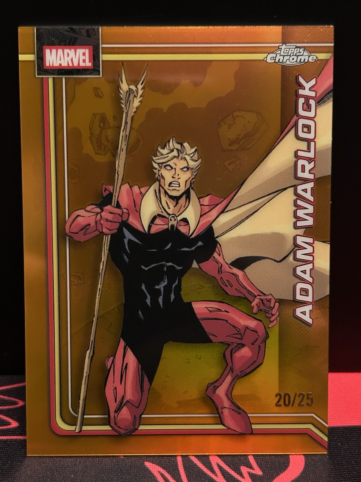 2026 Topps Chrome Marvel True Orange Refractor Adam Warlock /25 🔥