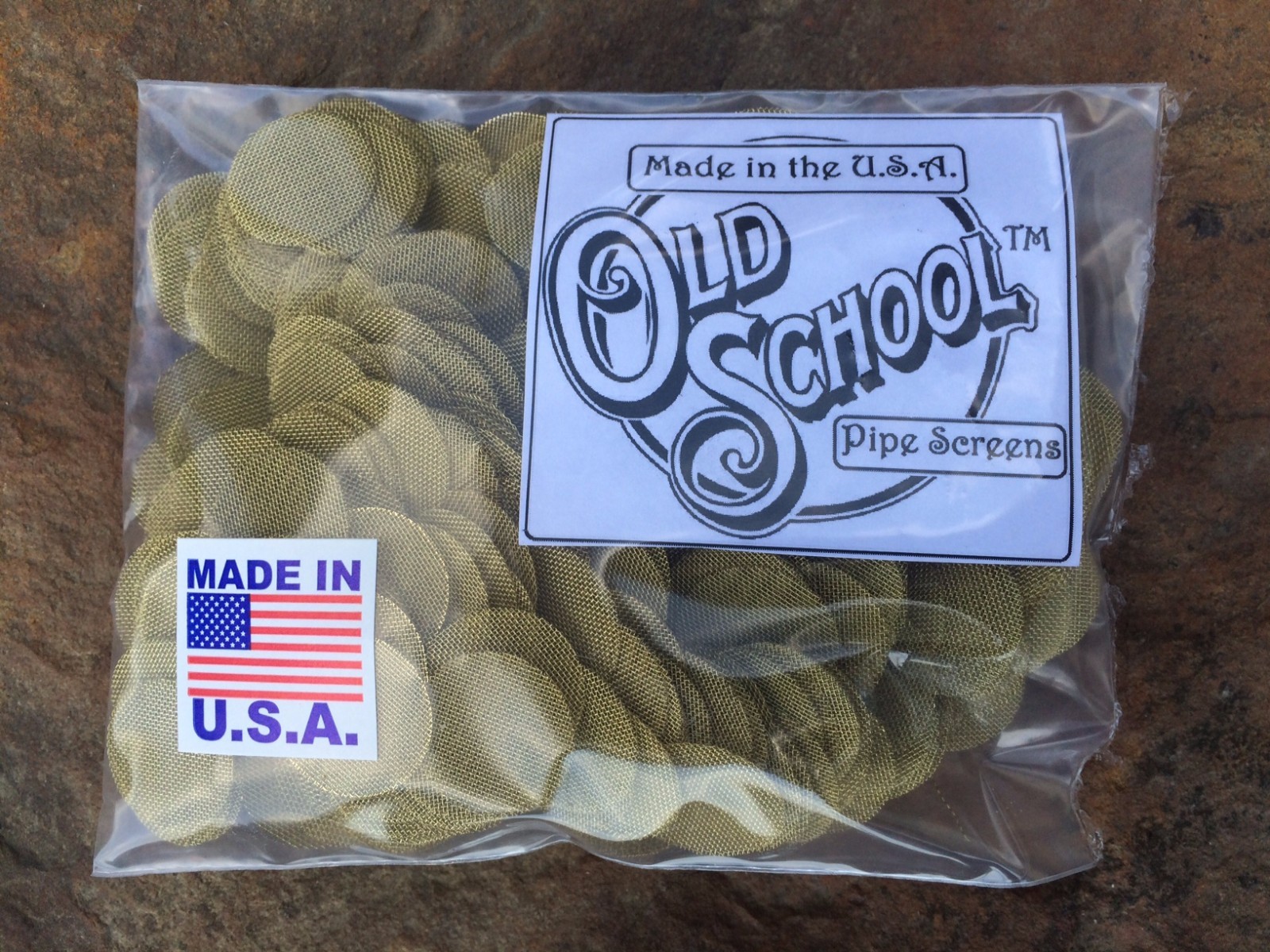 500 BRASS PIPE SCREENS – Made in the USA – OLD SCHOOL QUALITY – SIZE: 3/4″(19mm)