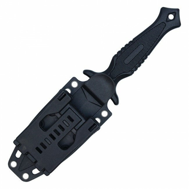 Horizontal Conceal Carry Double Edge Dagger Fixed Blade Hunting Knife EDC Sheath