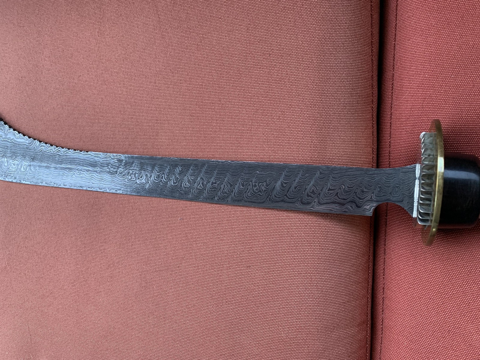 Chance Priest Custom Handmade Two Hand Damascus Sword. 34″OAL