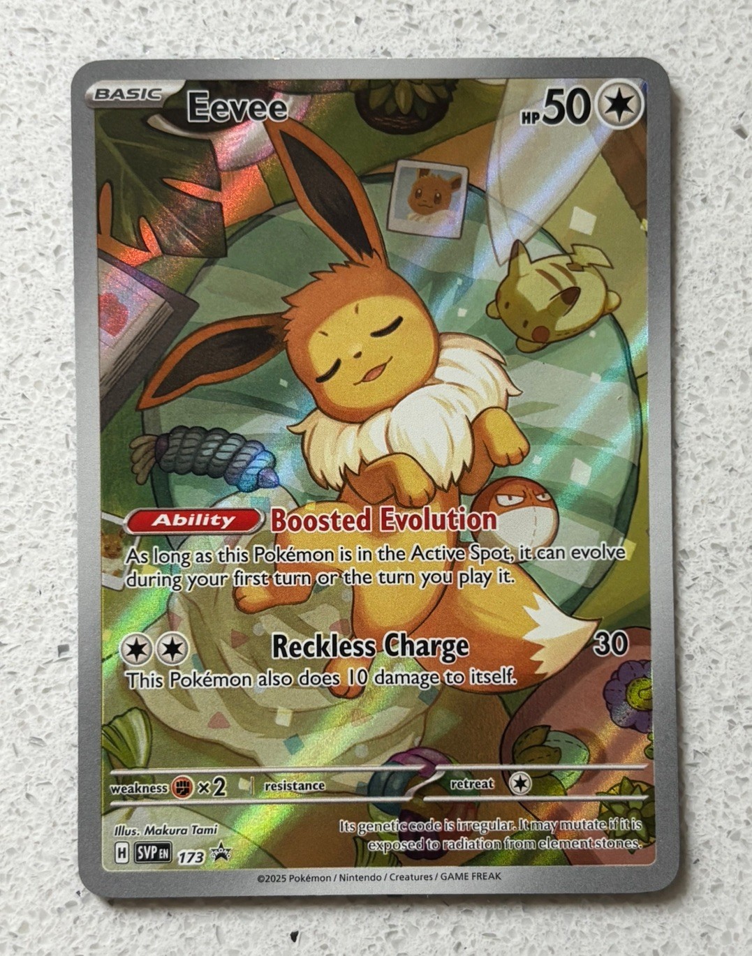 Pokémon TCG Card Eevee SVP173 Prismatic Evolutions Promo – NM
