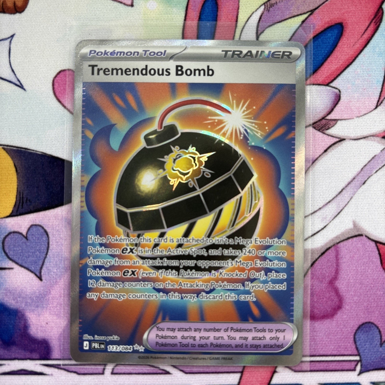 Tremendous Bomb 113/084 Pitch Black Full Art Pokemon TCG
