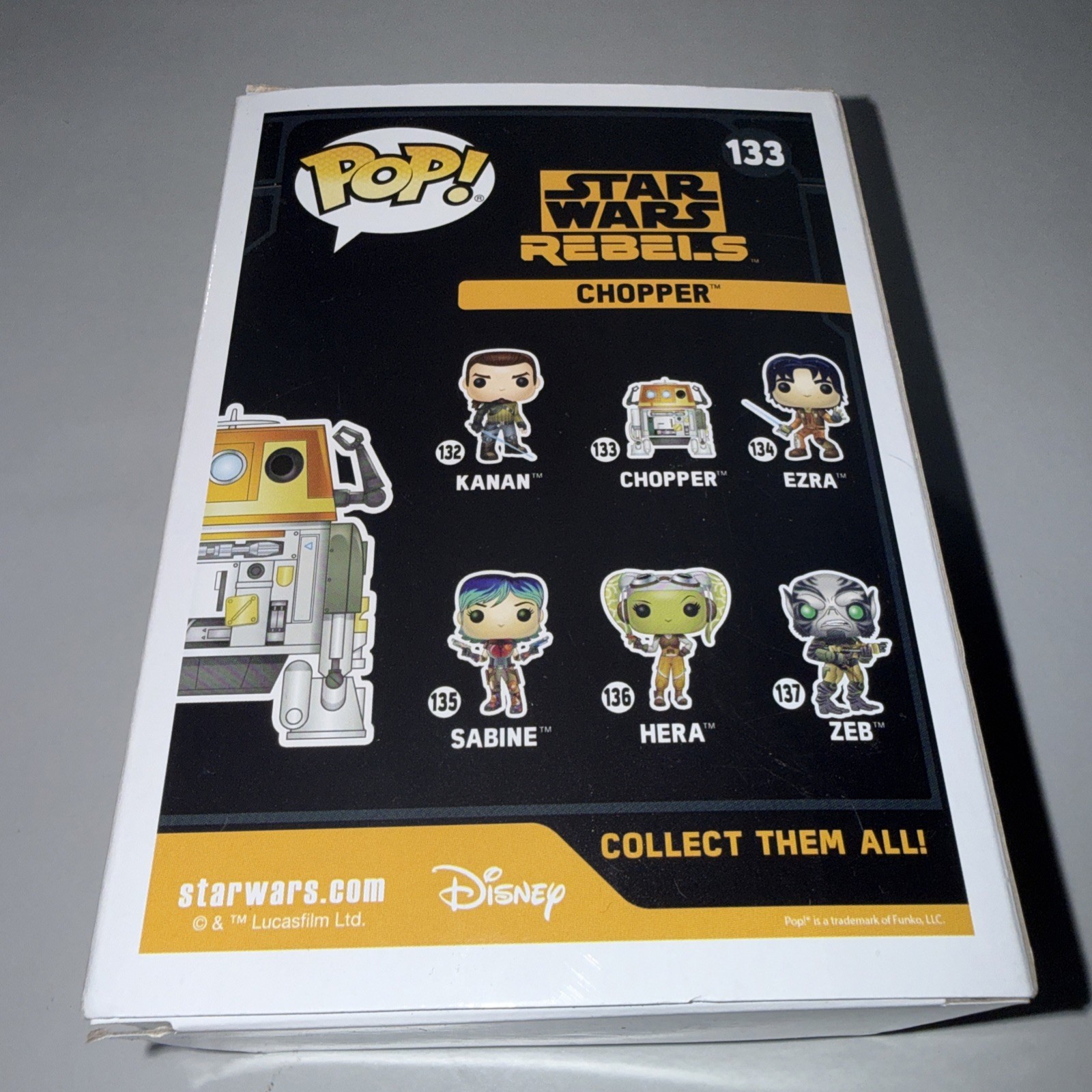 Funko Pop! Star Wars Rebels: Chopper #133 2017 Galactic Convention Exclusive