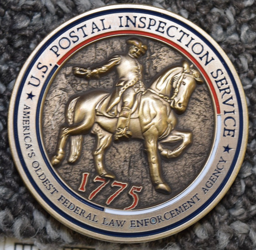 US Postal Inspection Service USPIS USPS Inspector Challenge Coin Numbered Ltd Ed