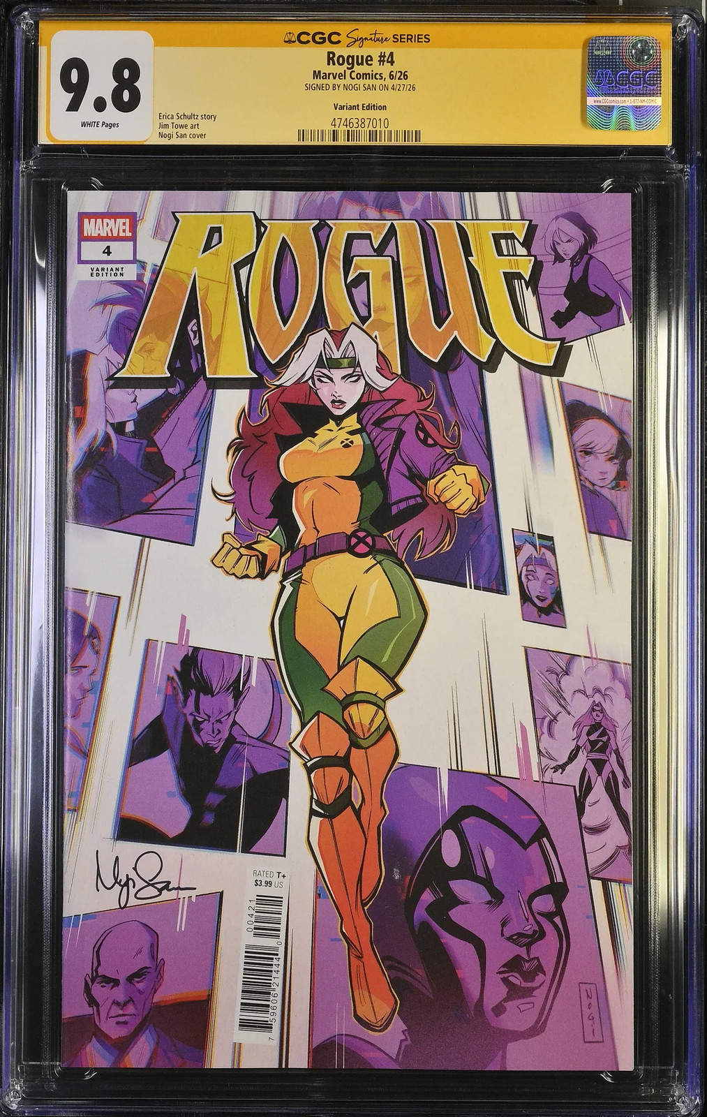 Rogue #4 Variant CGC 9.8 Signed Nogi San • Marvel Comics 2026