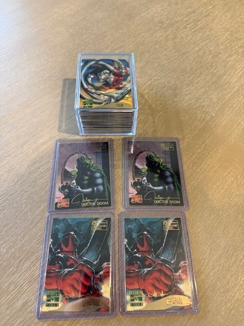 1995 marvel Masterpieces Base, Emotion Signature &, Canvas- You Pick Finish Set