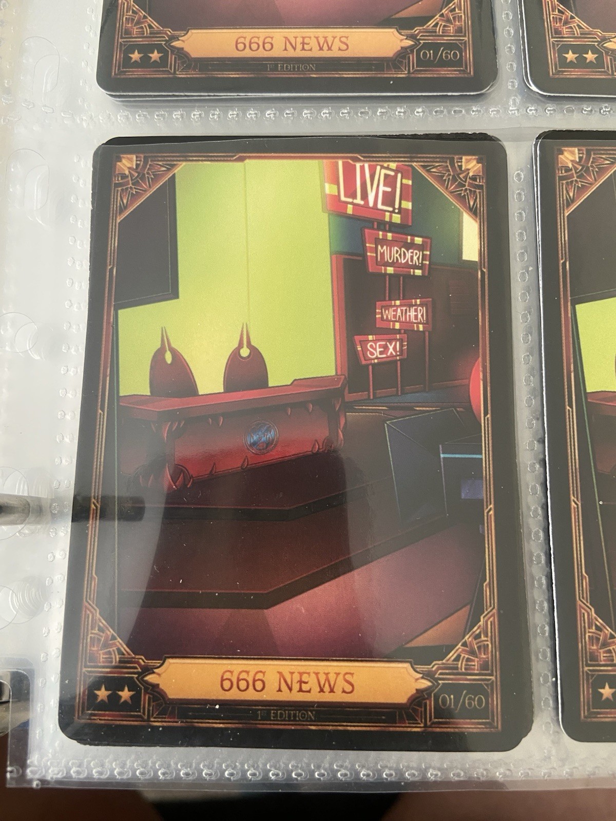 666 News 01/60 Season 2 Hazbin Hotel Trading Card 1st Edition Non Foil