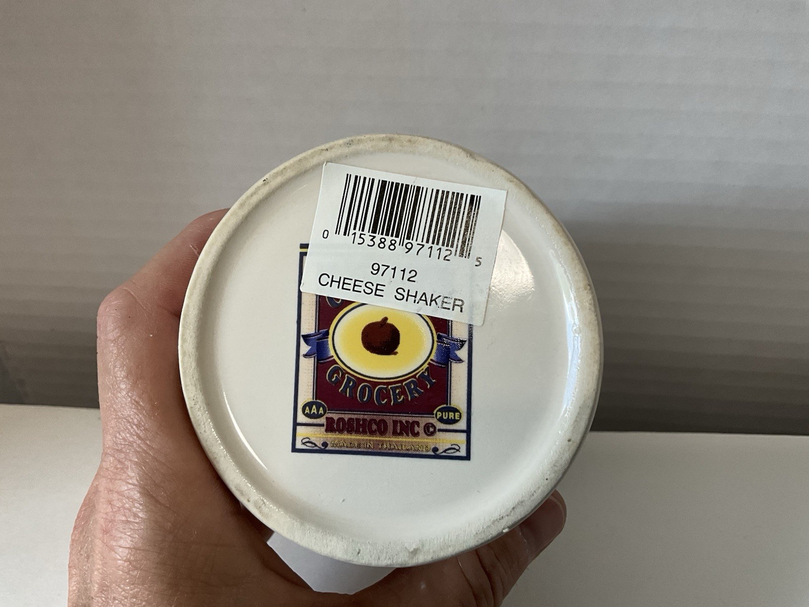 Vintage Corner Grocery Roshco Parmesan Parmigiano Pagano Cheese Canister Shaker
