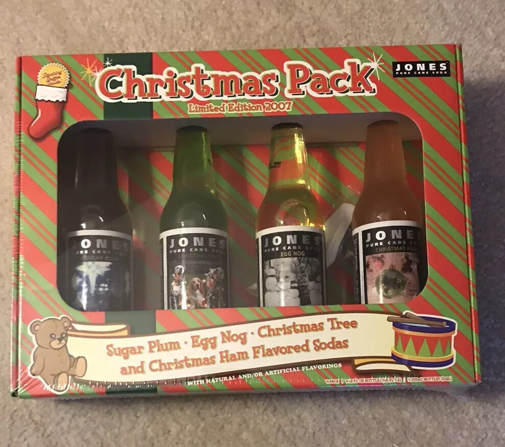 Limited Edition Jones Soda 2007 Holiday Christmas Pack – Brand New Sealed Rare!