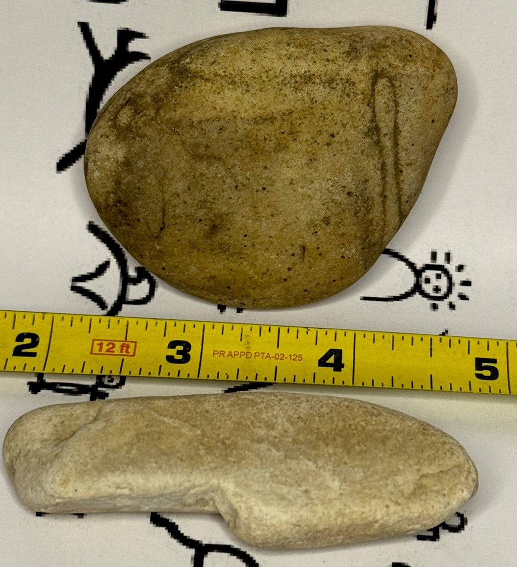 Native American Indian Authentic Artifacts Stone/Tools 2 Total, 4.7 oz • VA