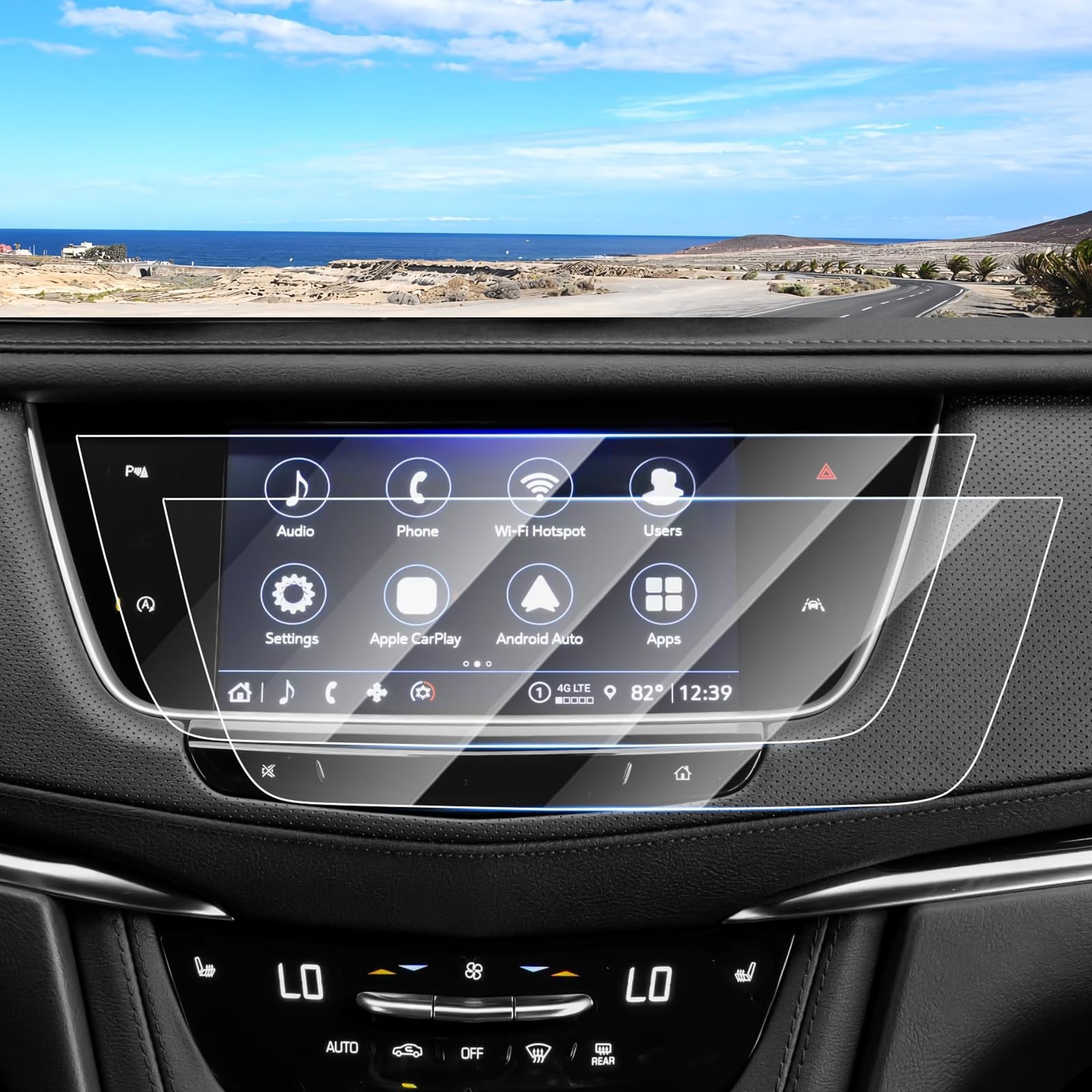 Canvcle 2PCS 9H Screen Protector for 2017-2025 Cadillac XT5/2020-2025 XT6 Access