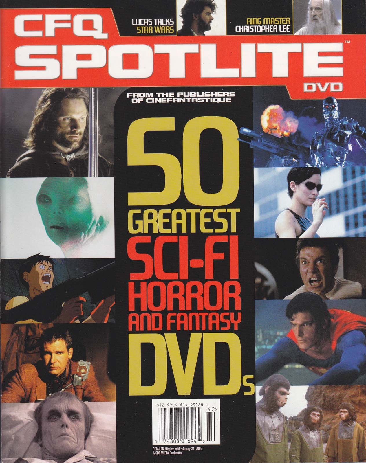 Cinefantastique Spotlite #2 VF/NM; CFQ | 50 Greatest Sci-Fi Horror Fantasy DVDs