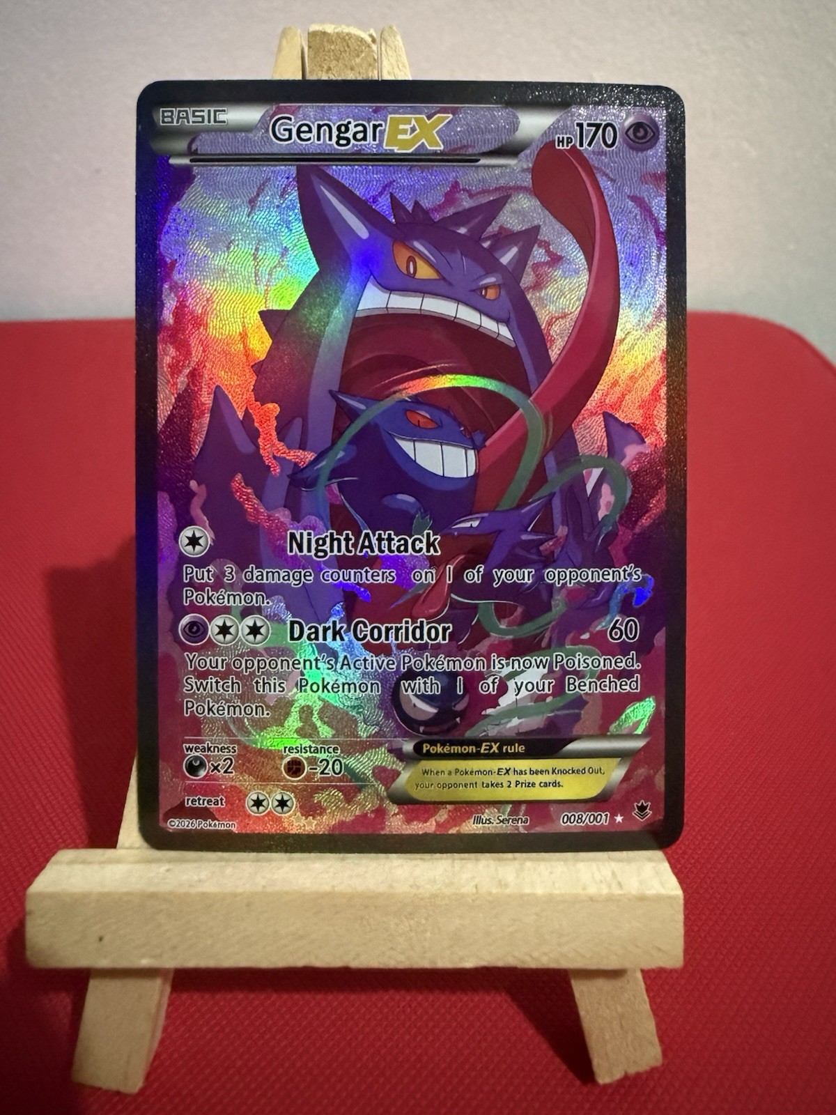 Gengar Mega Gengar Haunter Gastly Pokemon Card DISPLAY ART CARD
