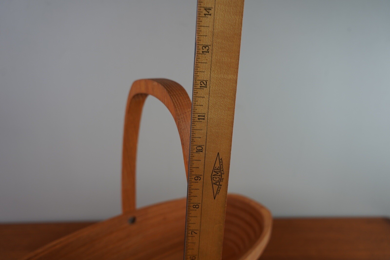 Teak Collapsable Bread Basket Baguette Carrier Compact Modern Design