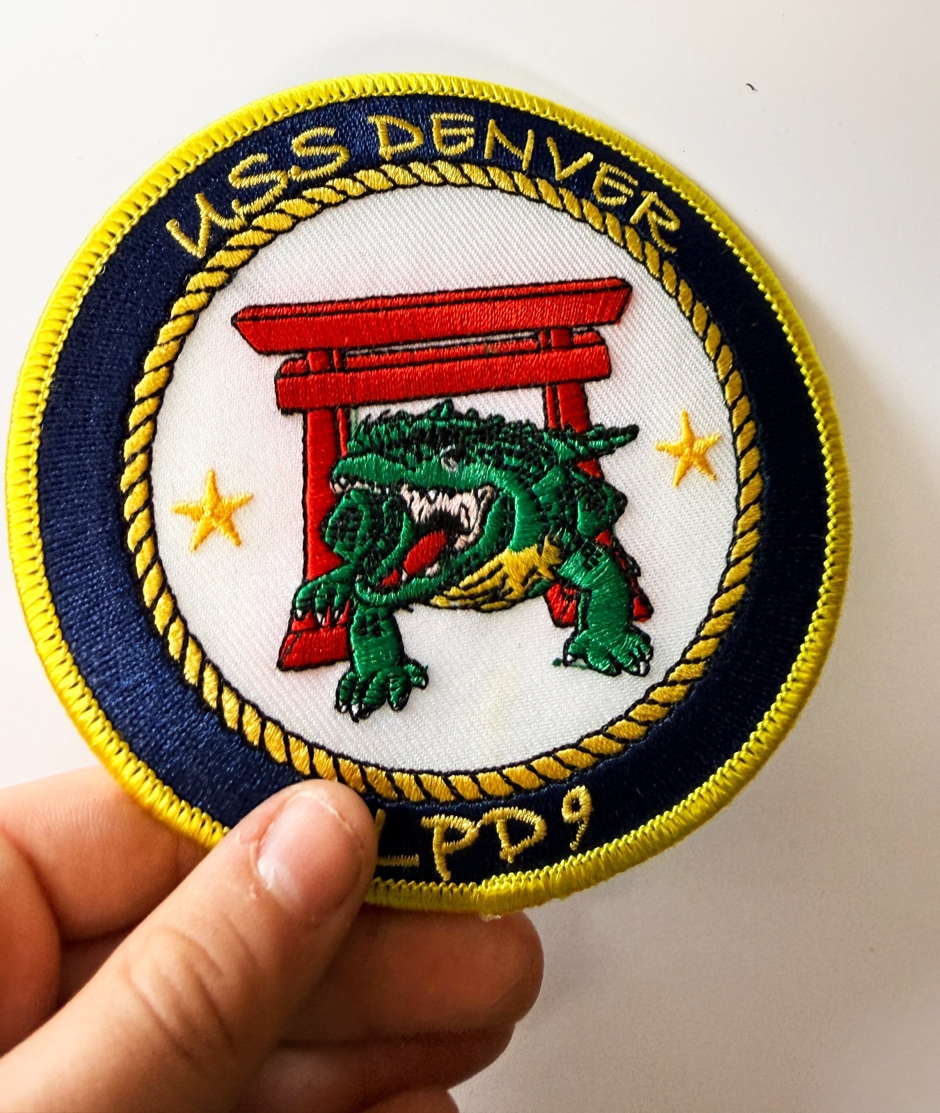 USS DENVER LPD-9 Patch – Plastic Backing