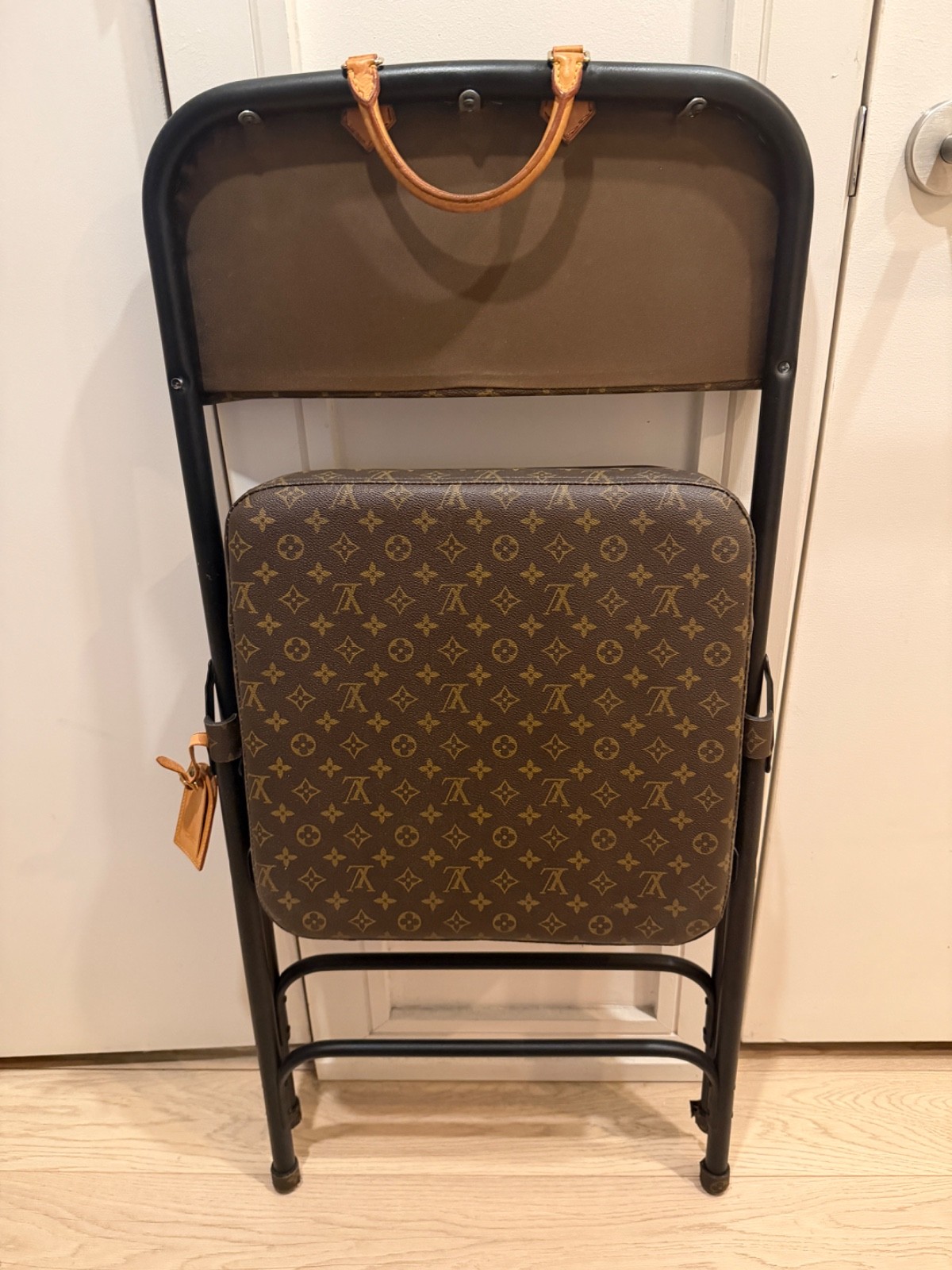 Louis Vuitton Classic Monogram – Folding Chair by Sarah Coleman – RARE