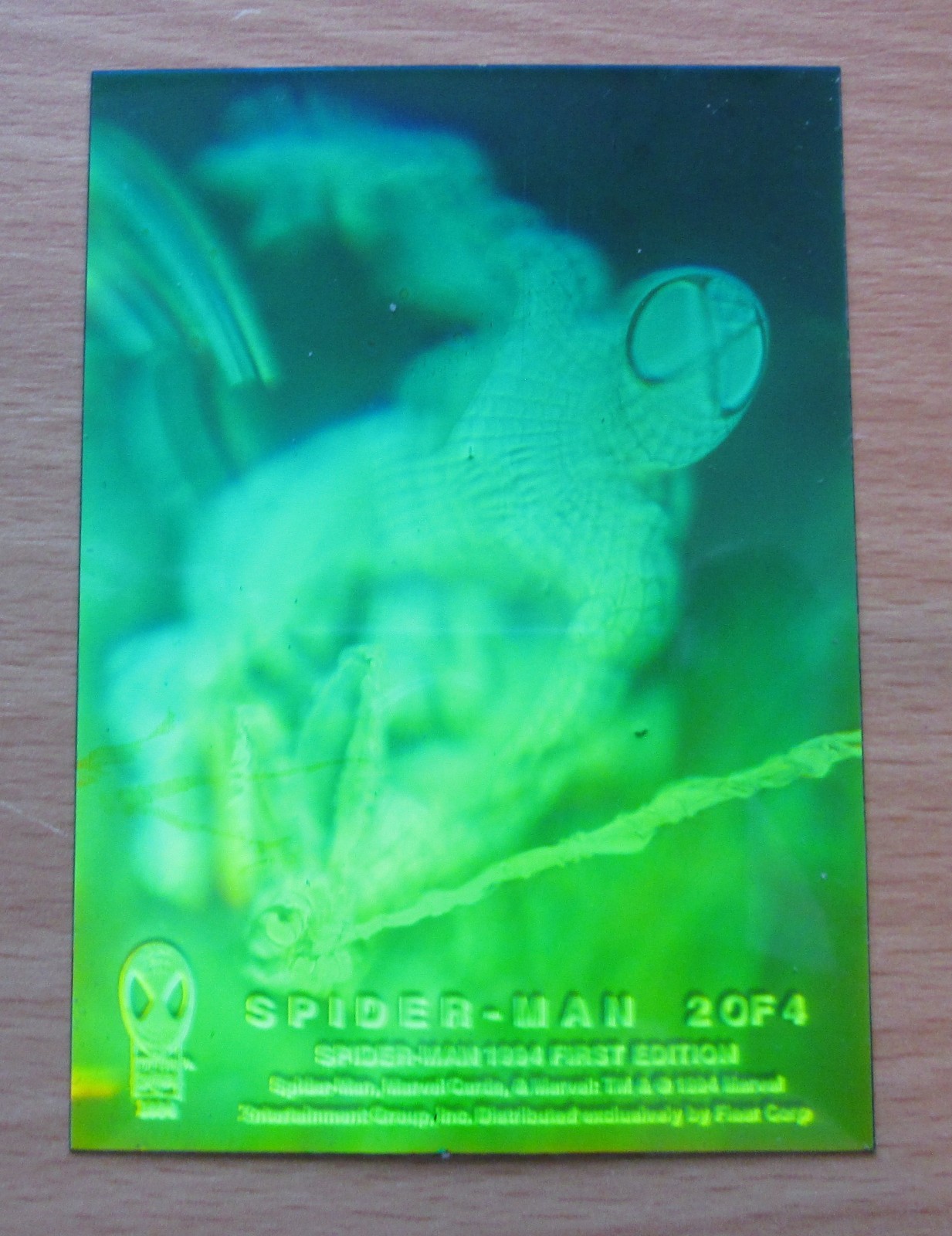 “Amazing Spiderman” 1994 Fleer Hologram “Spiderman” Insert #2 of 4 Nrmt Cond