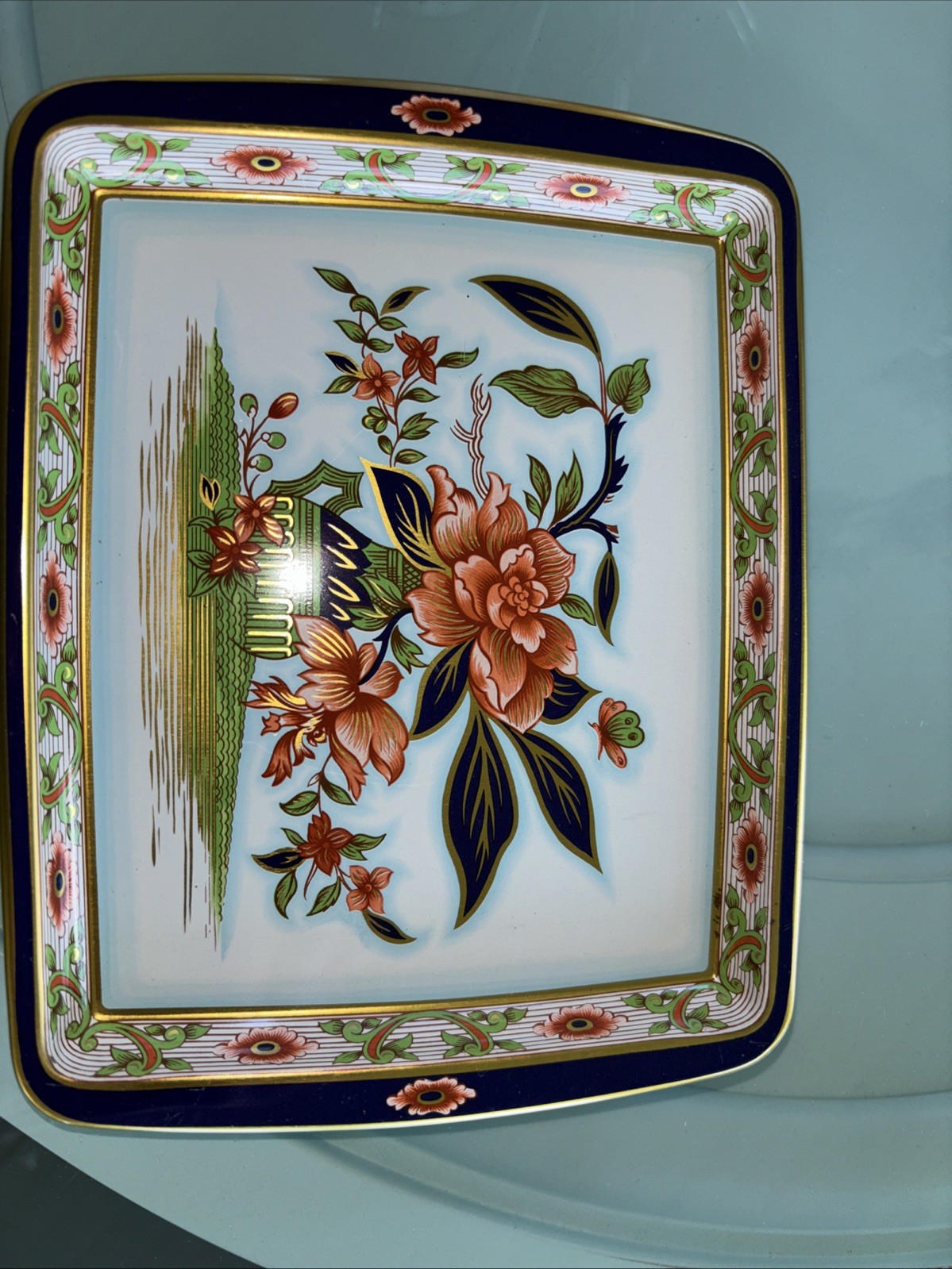 vintage daher decorated Floral ware metal tray