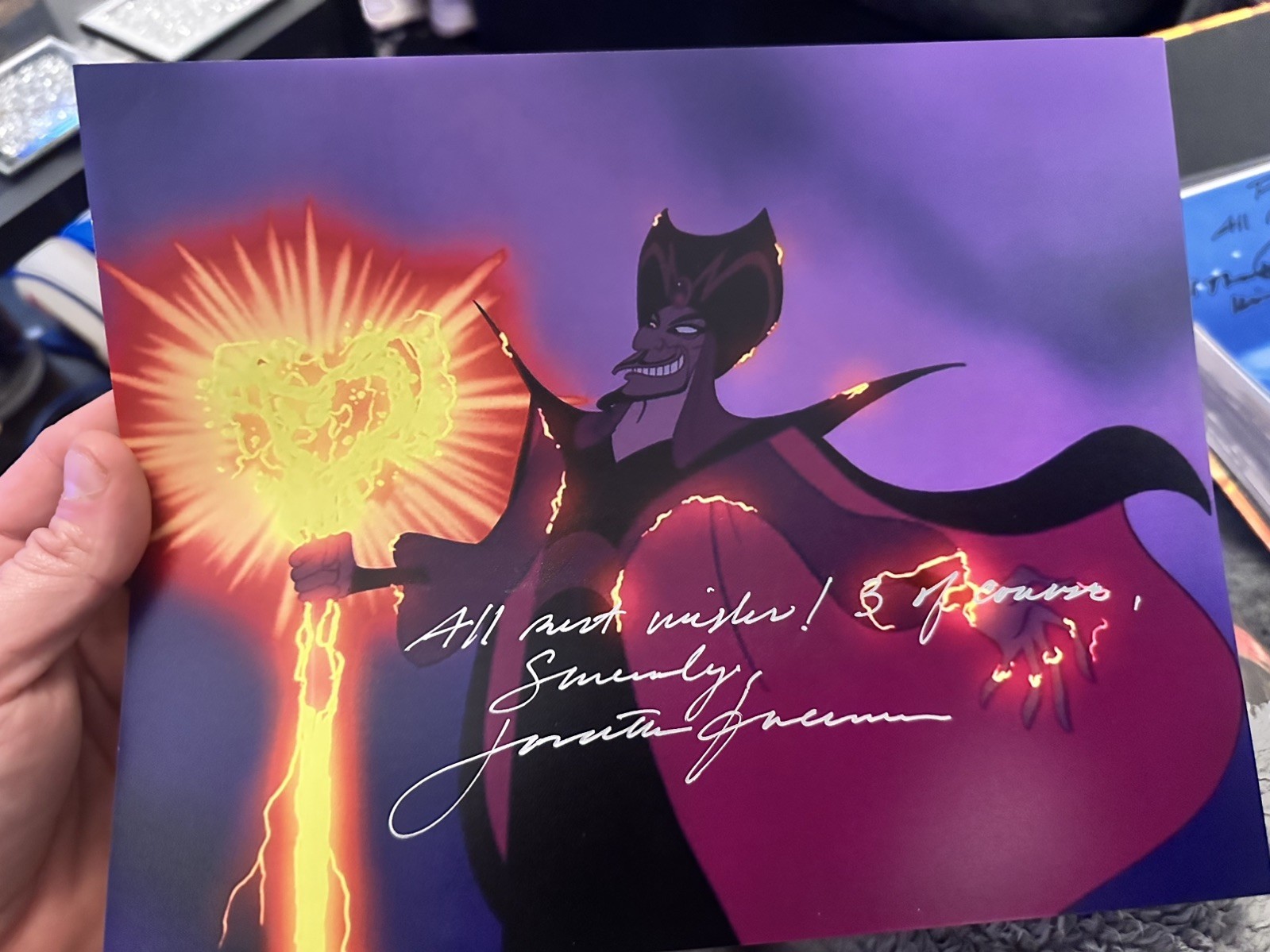 Jonathan Freeman Signed Autograph Photo – Disney – ALADDIN – JAFAR