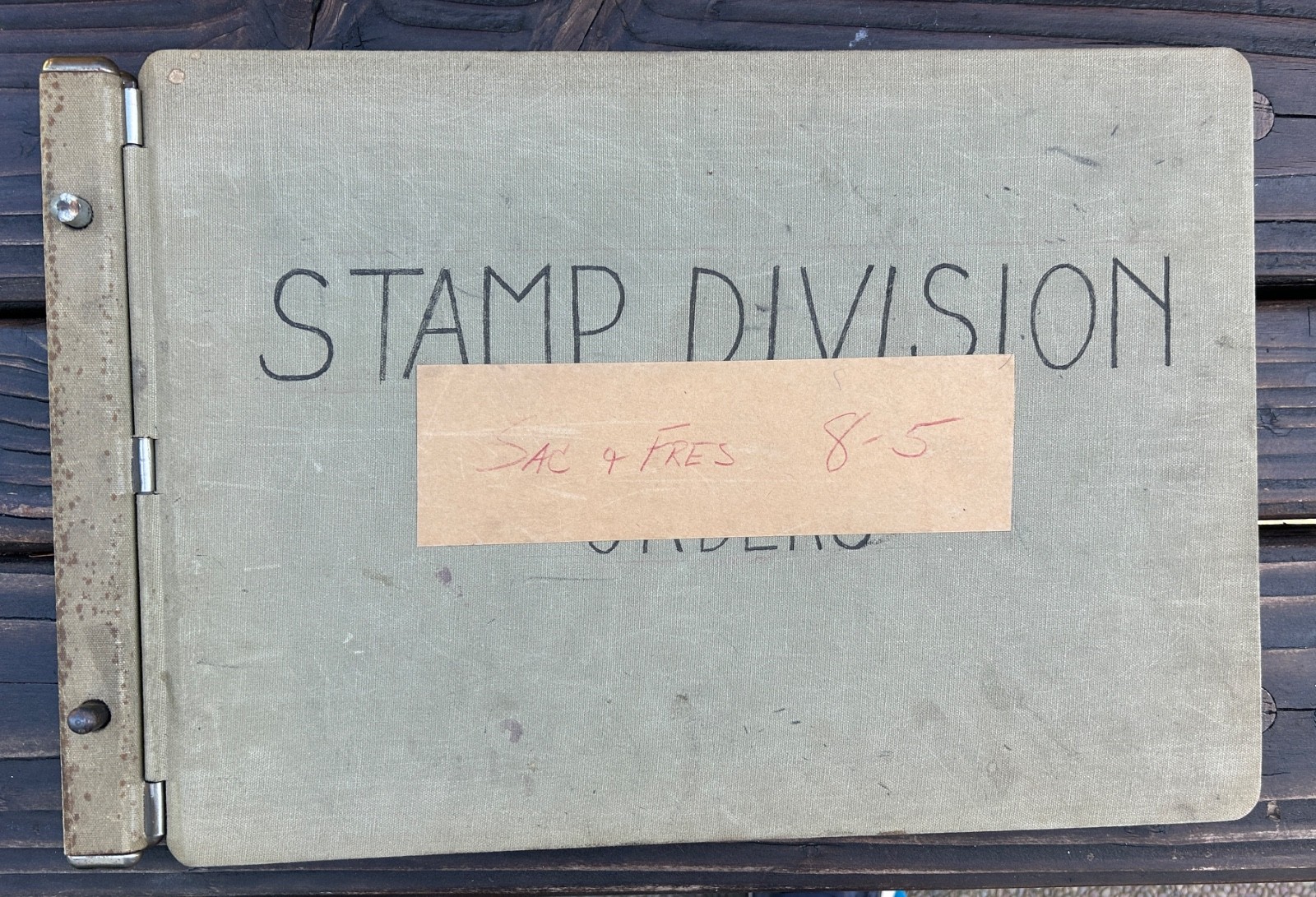 RARE VINTAGE USPS POSTAL STAMP DIVISION ORDERS LEDGER 1959-1965 90+ PAGES