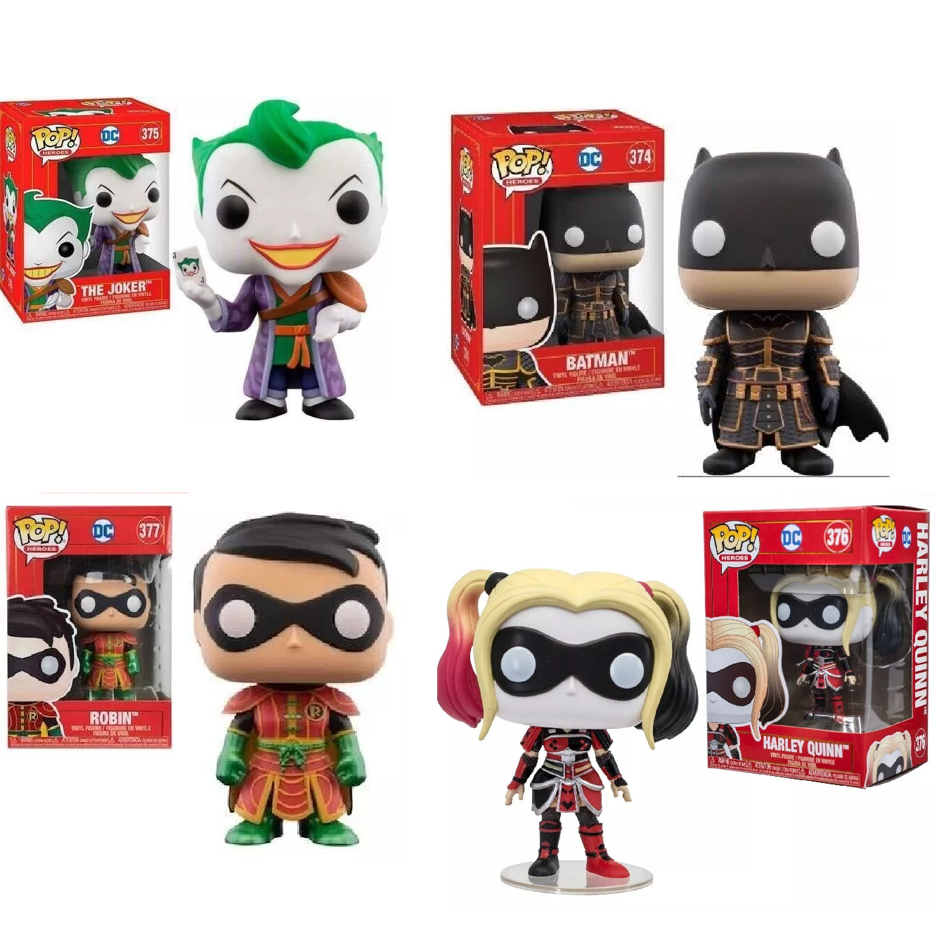 DC COMICS IMPERIAL PALACE SET OF 4 Funko Pop! Heroes Red Box Brand NEW