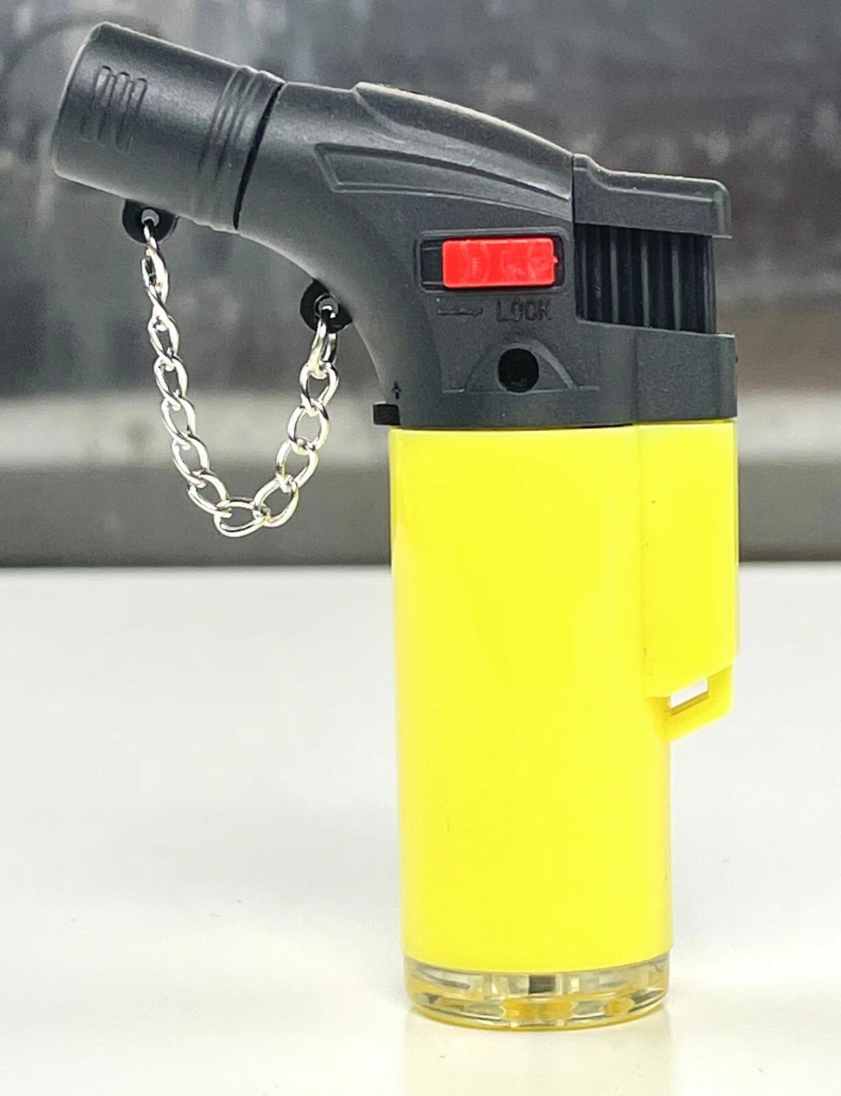 5 PACK Double Jet Torch Adjustable Butane Refillable Lighter W/ Safety Lock Neon