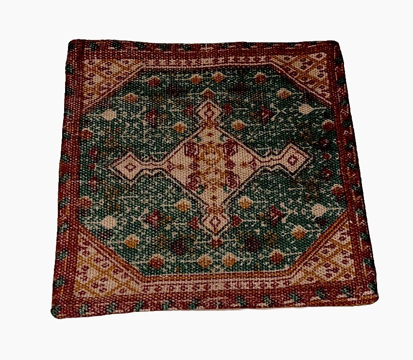Surya Jute 18″ x 18″ Square Pillow Cover Shame W / Zipper Boho #2