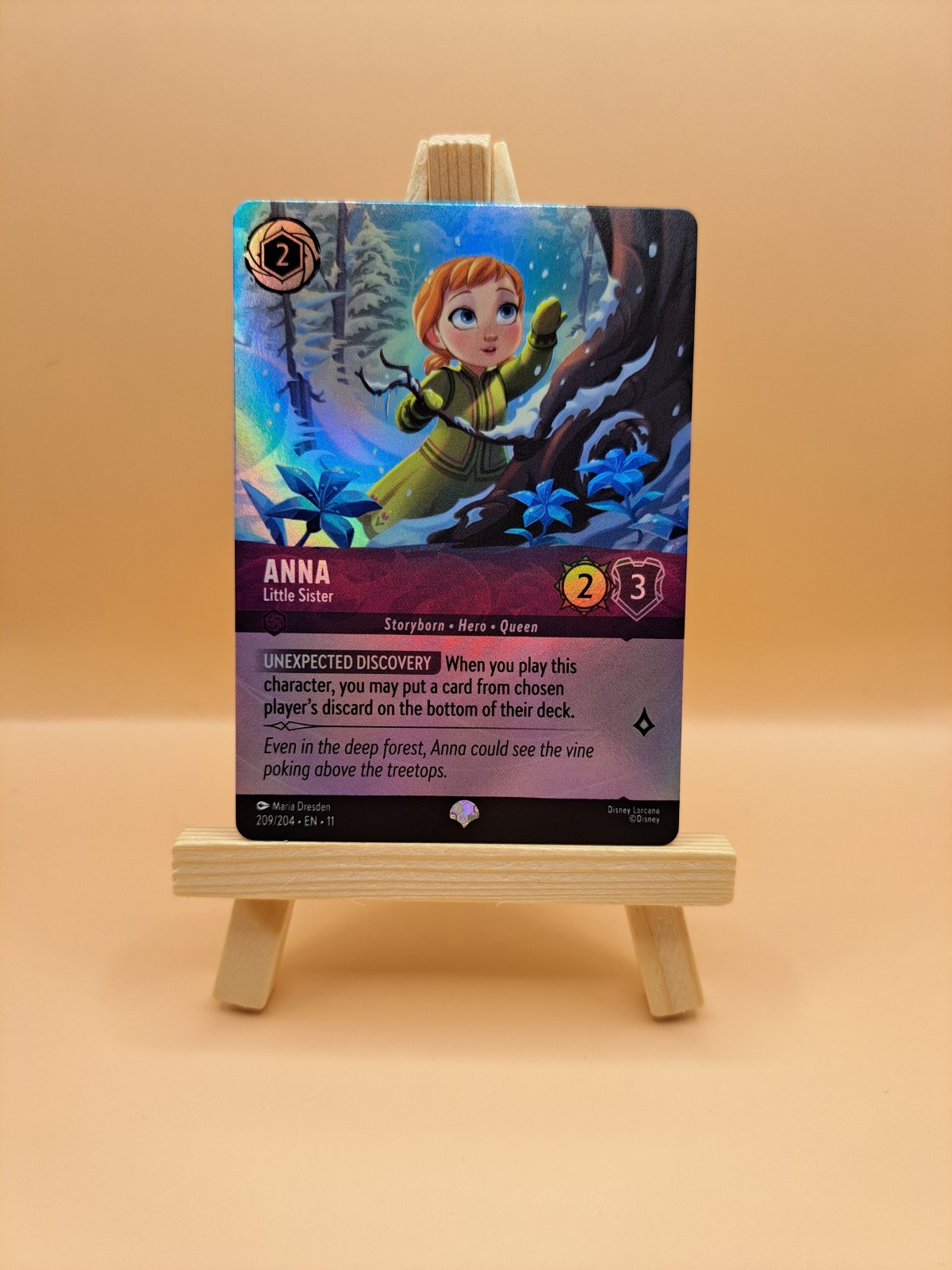 Disney Lorcana Winterspell Anna – Little Sister Epic Foil 209/204 NM