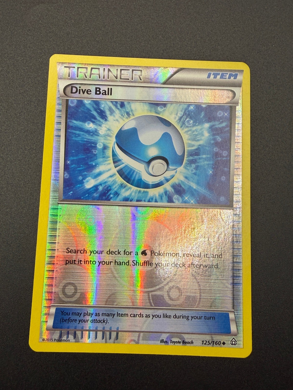 Pokemon Dive Ball Reverse Holo Uncommon XY – Primal Clash 125/160 NM